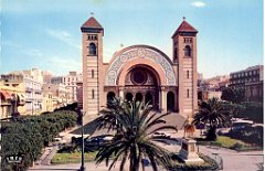 ORAN LA CATHEDRALE ET LA STATUE DE JEANNE D ARC